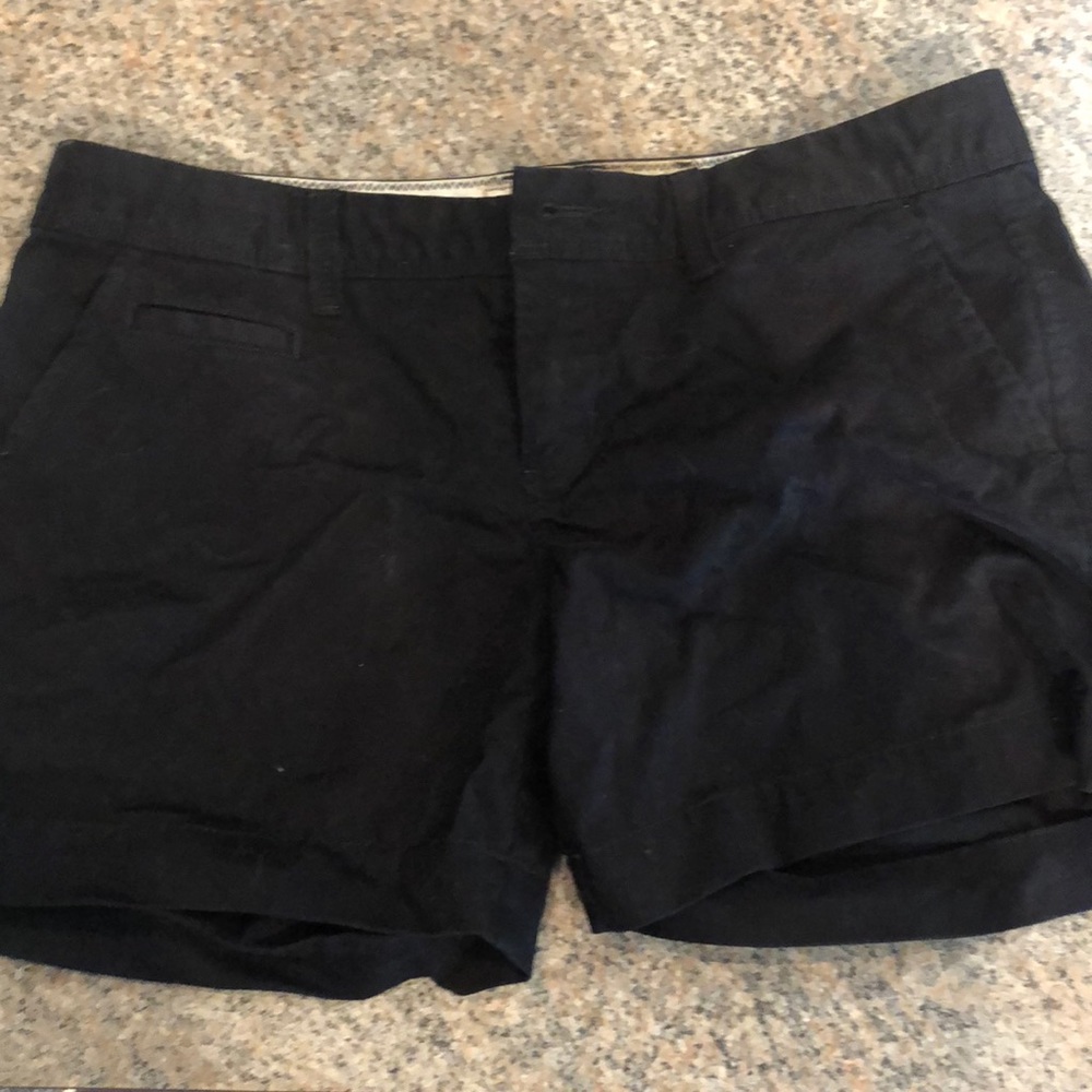 black shorts